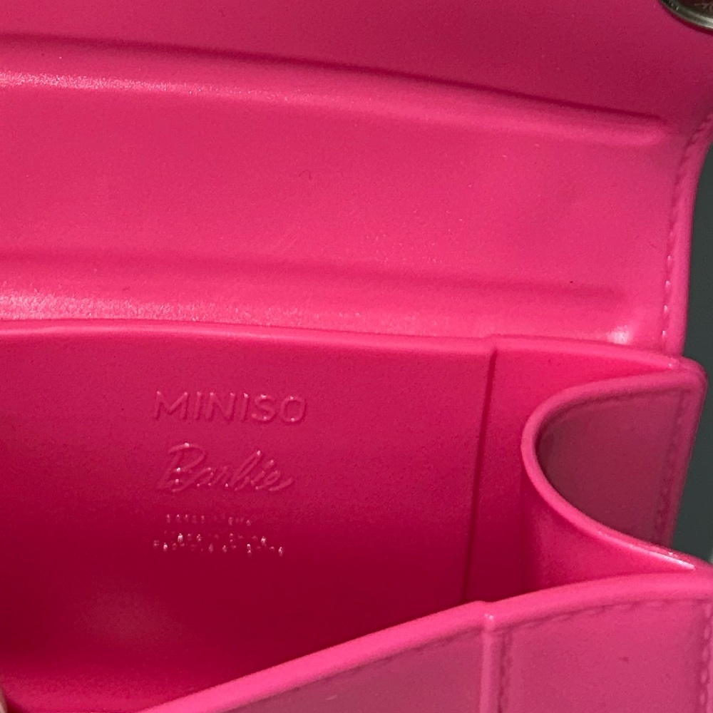 💖 BARBIE Mini Pink Jelly Chain Crossbody Bag Purse - Picture 6 of 9